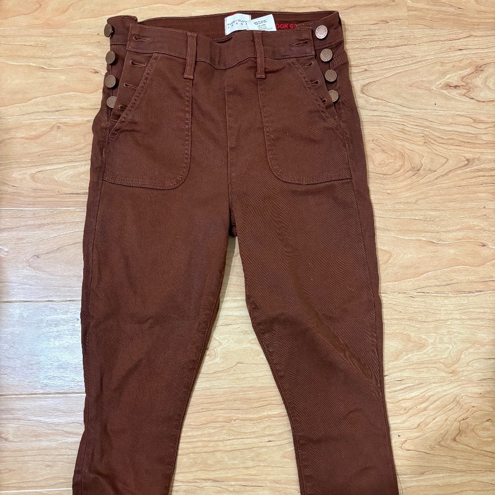 Alice + Olivia Donald Coated Jeans